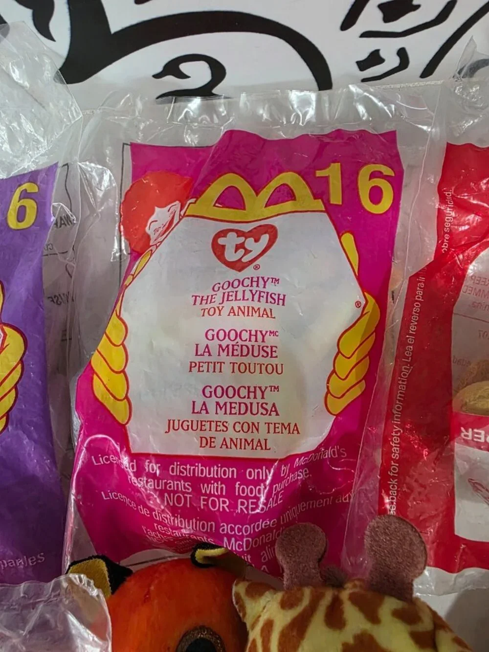 Lot of 7 TY Beanies 6 MCDonald's Happy Meal Toys 1 Teeny Ty Pocket